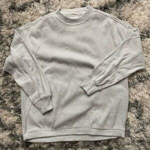 Aerie Textured Gray Sweater / Sweatshirt